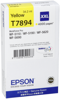 Epson DURABrite Ultra Ink XXL Tintenpatrone yellow      T 7894