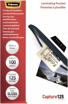 Fellowes Laminierfolie 65x95 mm 125 mic glänzend