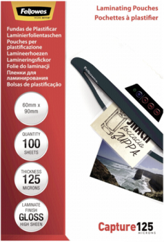 Fellowes Laminierfolie 60x90 mm 125 mic glänzend