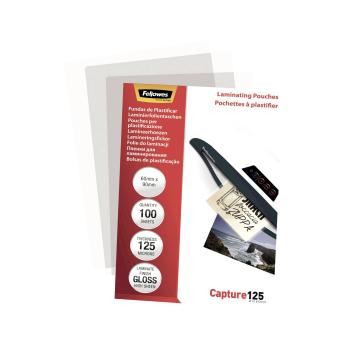 Fellowes Laminierfolie 60x90 mm 125 mic glänzend