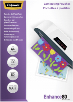 Fellowes Laminierfolie A4 80 mic matt - 100 Stück