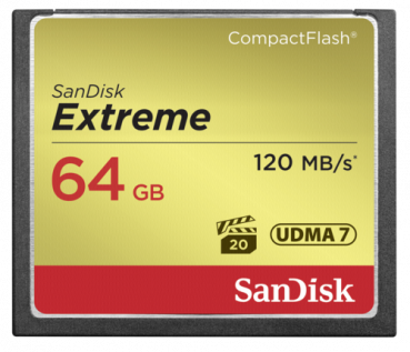SanDisk Extreme CF          64GB 120MB/s UDMA7   SDCFXSB-064G-G46