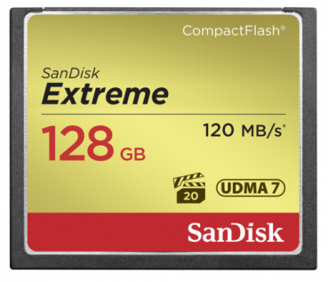 SanDisk Extreme CF         128GB 120MB/s UDMA7   SDCFXSB-128G-G46