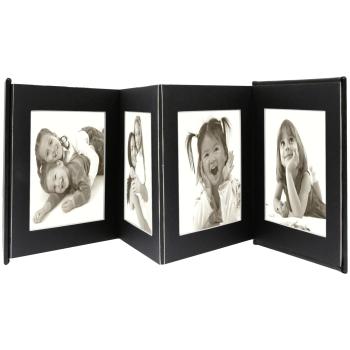 Deknudt Leporello schw.  8x13x18 Kunstleder 8 Bilder   A66DC2 8PH