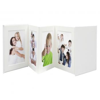 Deknudt Leporello weiß   8x13x18 Kunstleder 8 Bilder   A66DC1 8PH