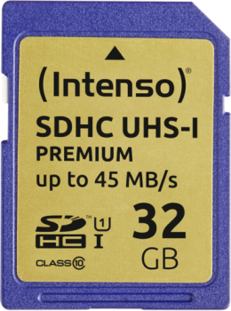 Intenso SDHC Card           32GB Class 10 UHS-I