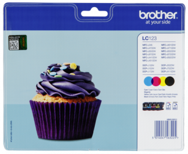 Brother LC-123 Value Pack BK/C/M/Y