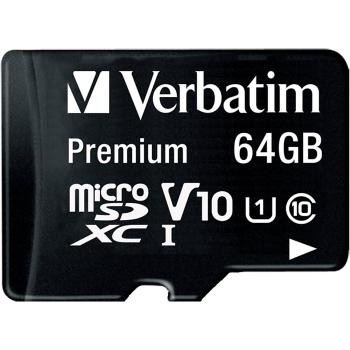 Verbatim microSDXC          64GB Class 10 UHS-I incl Adapter