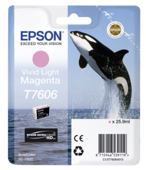 Epson Tintenpatrone vivid light magenta T 7606