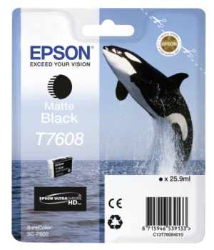 Epson Tintenpatrone matte black T 7608