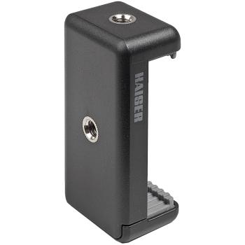Kaiser Smartphone-Halter schwarz mit 2 Stativgewinden        6015