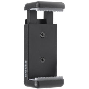 Kaiser Smartphone-Halter schwarz mit 2 Stativgewinden        6015
