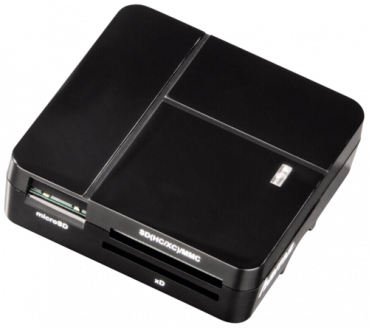 Hama USB 2.0 Multikartenleser Basic SD/microSD/CFMS/xD schwarz
