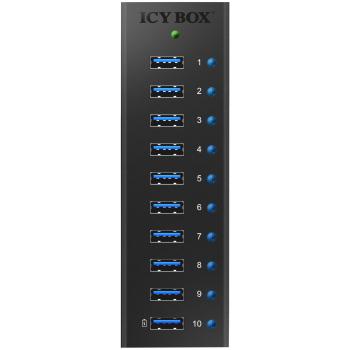 Raidsonic ICY BOX IB-AC6110 10-Port USB 3.0 Hub
