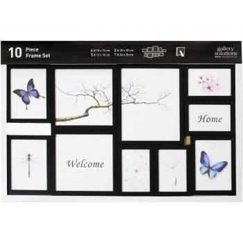 Nielsen 10er Frame Set schwarz Kunststoff Wechselrahmen 8999176