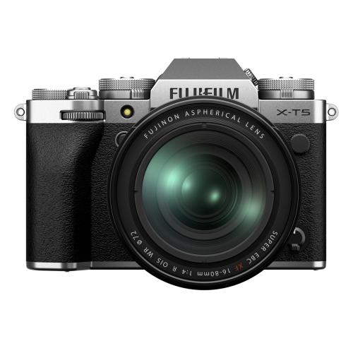 FUJIFILM X-T5 silber+XF 4,0/16-80 mm R OIS WR