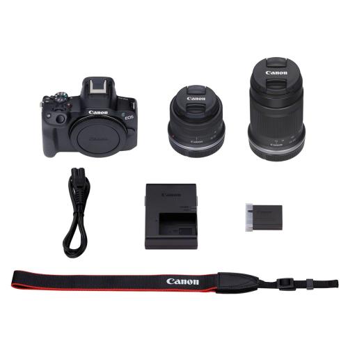 Canon EOS R50 + RF-S 18-45 mm IS STM + 5,0-7,1/55-210 mm IS STM sw, Kamerakit