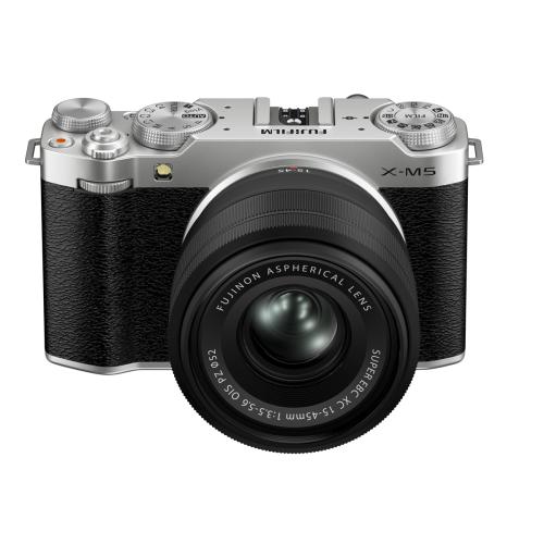 FUJIFILM X-M5 + 15-45 mm XC silber, OIS PZ, Kamerakit