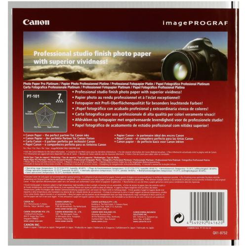 Canon PT-101 A 2, 20 Blatt Photo Paper Pro Platinum 300 g