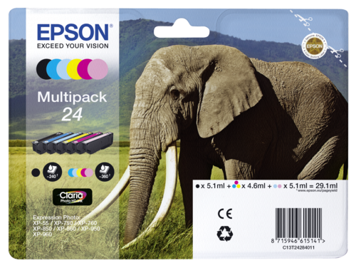 Epson Multipack Claria Photo HD BK/C/M/Y/LC/LM T 242      T 2428