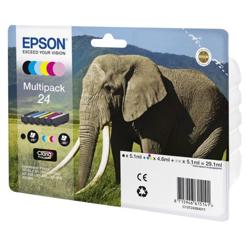 Epson Multipack Claria Photo HD BK/C/M/Y/LC/LM T 242      T 2428