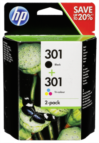 HP N9J72AE Combo 2-Pack BK/Color No. 301