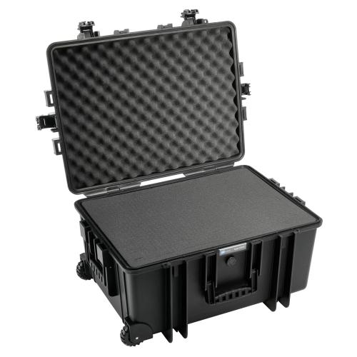 B&W Outdoor Case Type 6800 schwarz mit Schaumstoff Inlay
