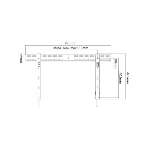 Reflecta SLIM 70-8040 schwarz
