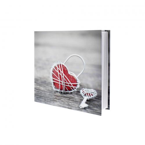 Hama Memo Rustico      22,5x22,5 200 Bild. 10x15 Metal Heart 2168