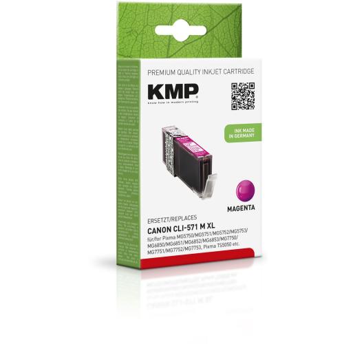 KMP C107MX Tintenpatrone magenta komp. mit Canon CLI-571 XL M