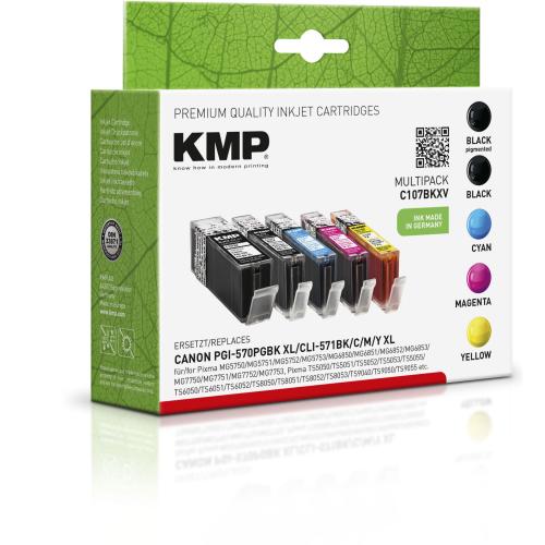 KMP C107BKXV Multipack komp. mit Canon PGI-570/CLI-571 XL