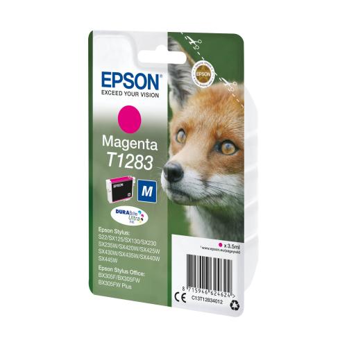 Epson Tintenpatrone magenta DURABrite T 128           T 1283