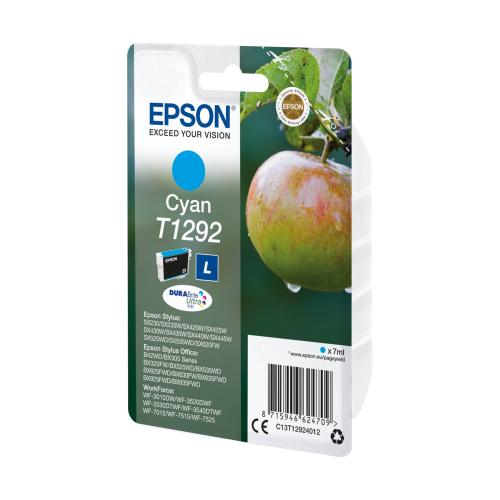Epson Tintenpatrone cyan DURABrite T 129           T 1292