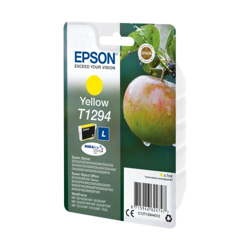 Epson Tintenpatrone yellow DURABrite T 129           T 1294