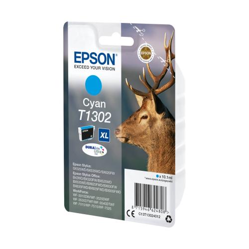 Epson Tintenpatrone cyan DURABrite T 130           T 1302