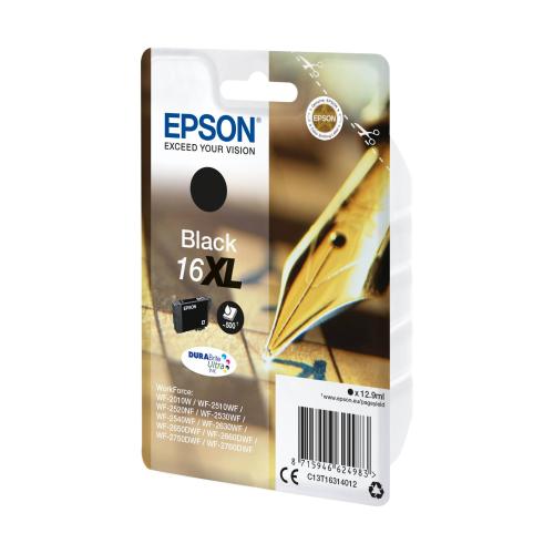 Epson Tintenpatrone XL schwarz DURABrite Ultra T 163     T 1631
