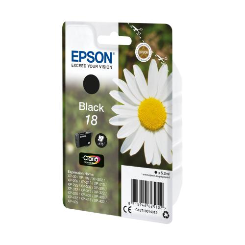 Epson Tintenpatrone schwarz Claria Home T 180         T 1801