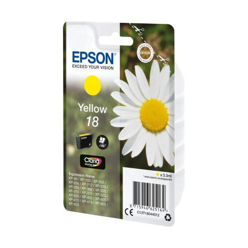 Epson Tintenpatrone yellow Claria Home T 180         T 1804
