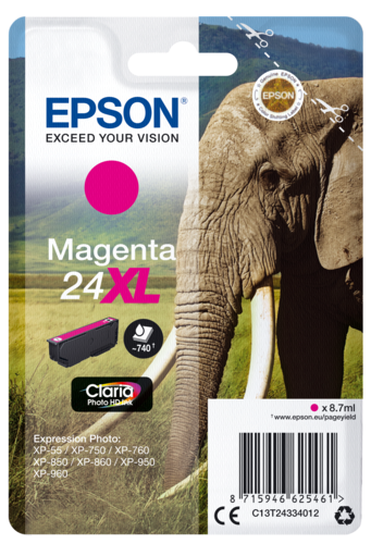 Epson Tintenpatrone XL magenta Claria Photo HD T 243     T 2433