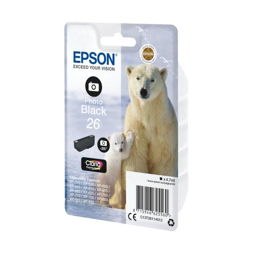 Epson Tintenpatrone photo black Claria Premium T 261      T 2611