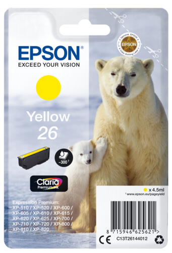 Epson Tintenpatrone yellow Claria Premium T 261      T 2614