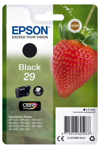 Epson Tintenpatrone schwarz Claria Home 29            T 2981