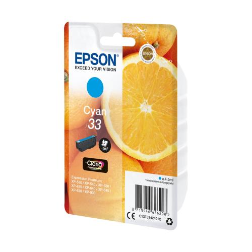 Epson Tintenpatrone cyan Claria Premium 33         T 3342