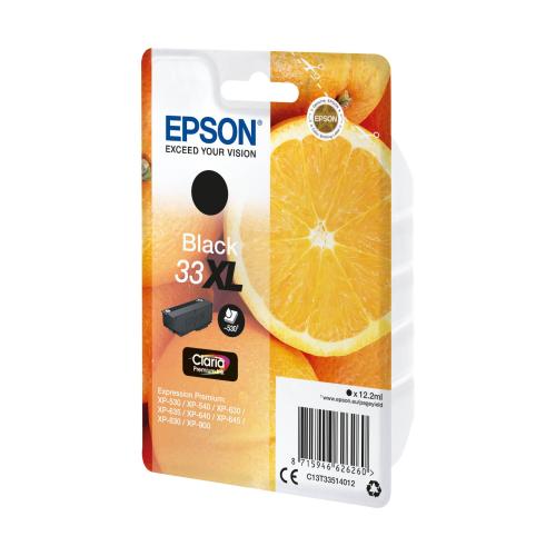 Epson Tintenpatrone schwarz XL Claria Premium 33         T 3351