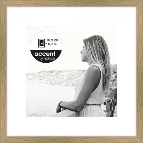 Nielsen Aura eiche         20x20 Holz inkl. Passepartout  1115002