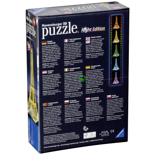 Ravensburger 3D Puzzle-Bauwerke Eiffelturm bei Nacht