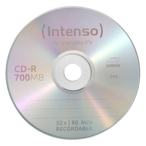 1x25 Intenso CD-R 80 / 700MB 52x Speed, Cakebox Spindel