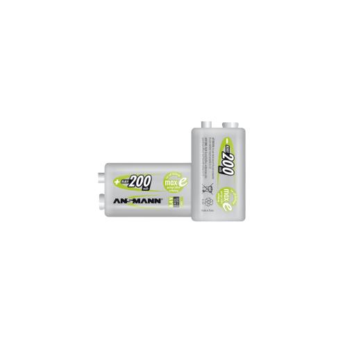 1 Ansmann maxE NiMH Akku 9V-Block 200 mAh deutsch