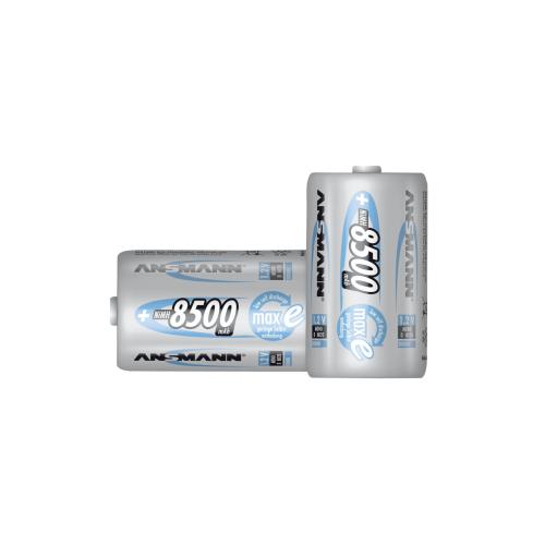 1x2 Ansmann maxE NiMH Akku Mono D 8500 mAh deutsch