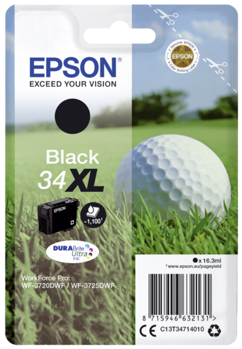 Epson Tintenpatrone schwarz DURABrite Ultra Ink 34 XL T 3471